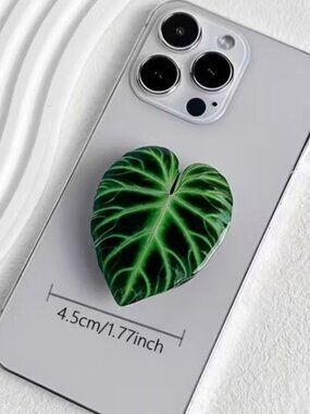 Leaf Phone Holder Stand 360°Rotating With Hand Grip Handle